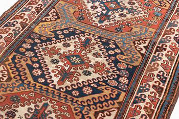 An antique Borchalou Kazak rug, south Caucasus, c. 227 x 137 cm.