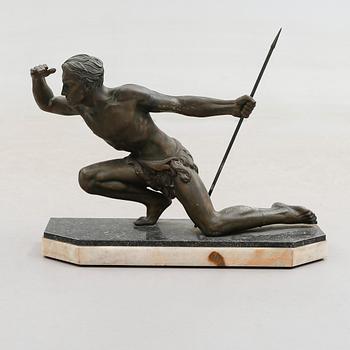 SKULPTUR, bronserad metall, 1900-tal.