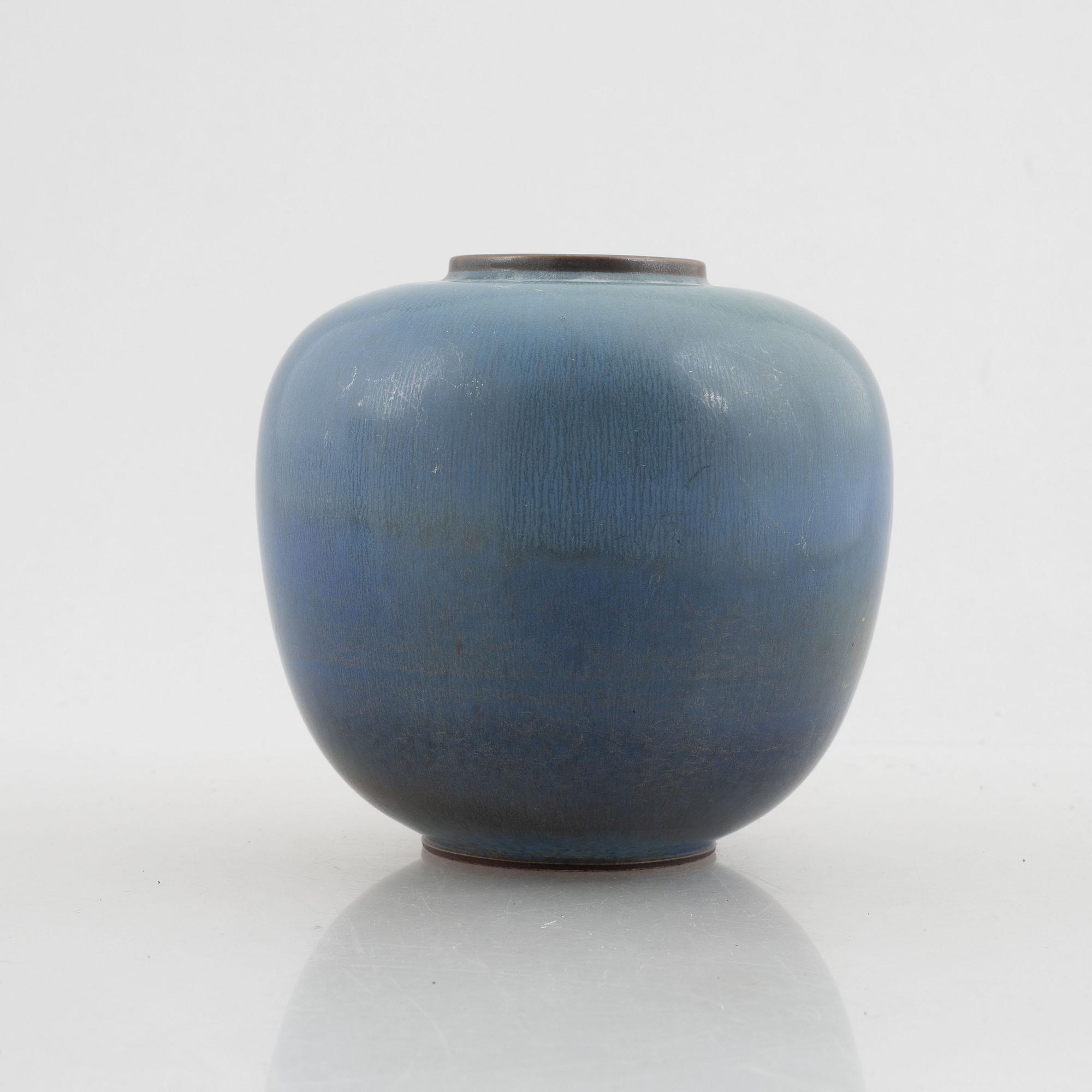 Bernt Friberg, vas, stengods, Gustavsbergs studio, 1954.