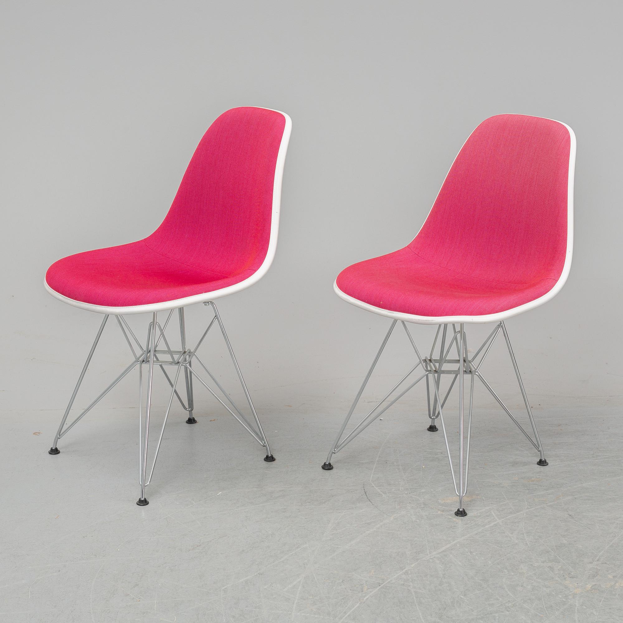 CHARLES AND RAY EAMES, six DSR chairs, Vitra, 2012.