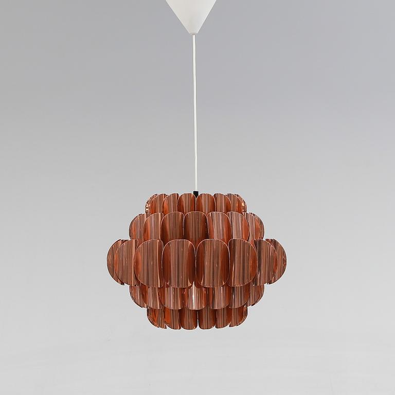TAKLAMPA, troligen Werner Schou, Coronell Electro, Danmark, 1900-talets andra hälft.