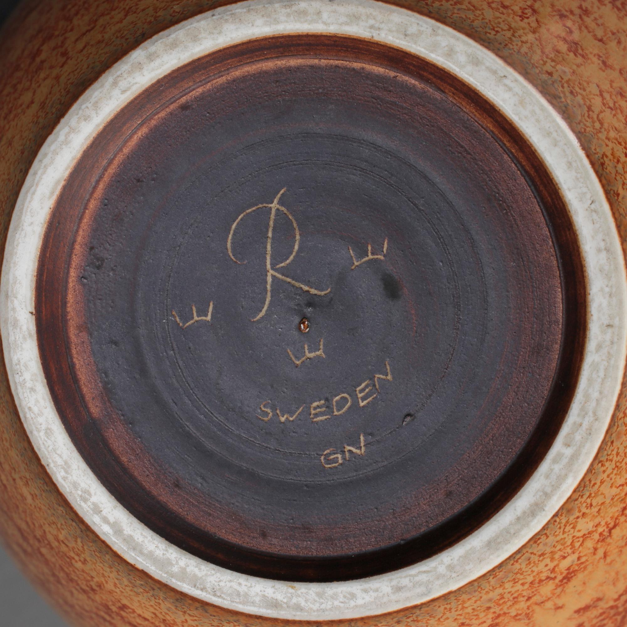 VAS, Gunnar Nylund, Rörstrand, stengods, 1940-50-tal.