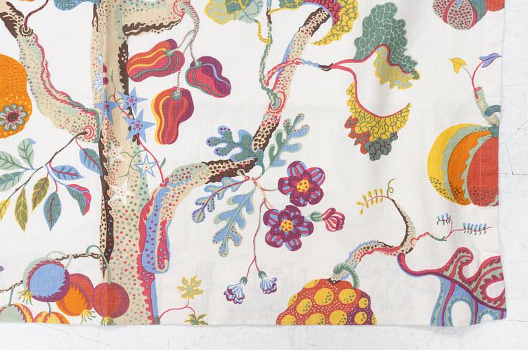 Josef Frank, gardiner, ett par, "Vegetable Tree", Firma Svenskt Tenn.