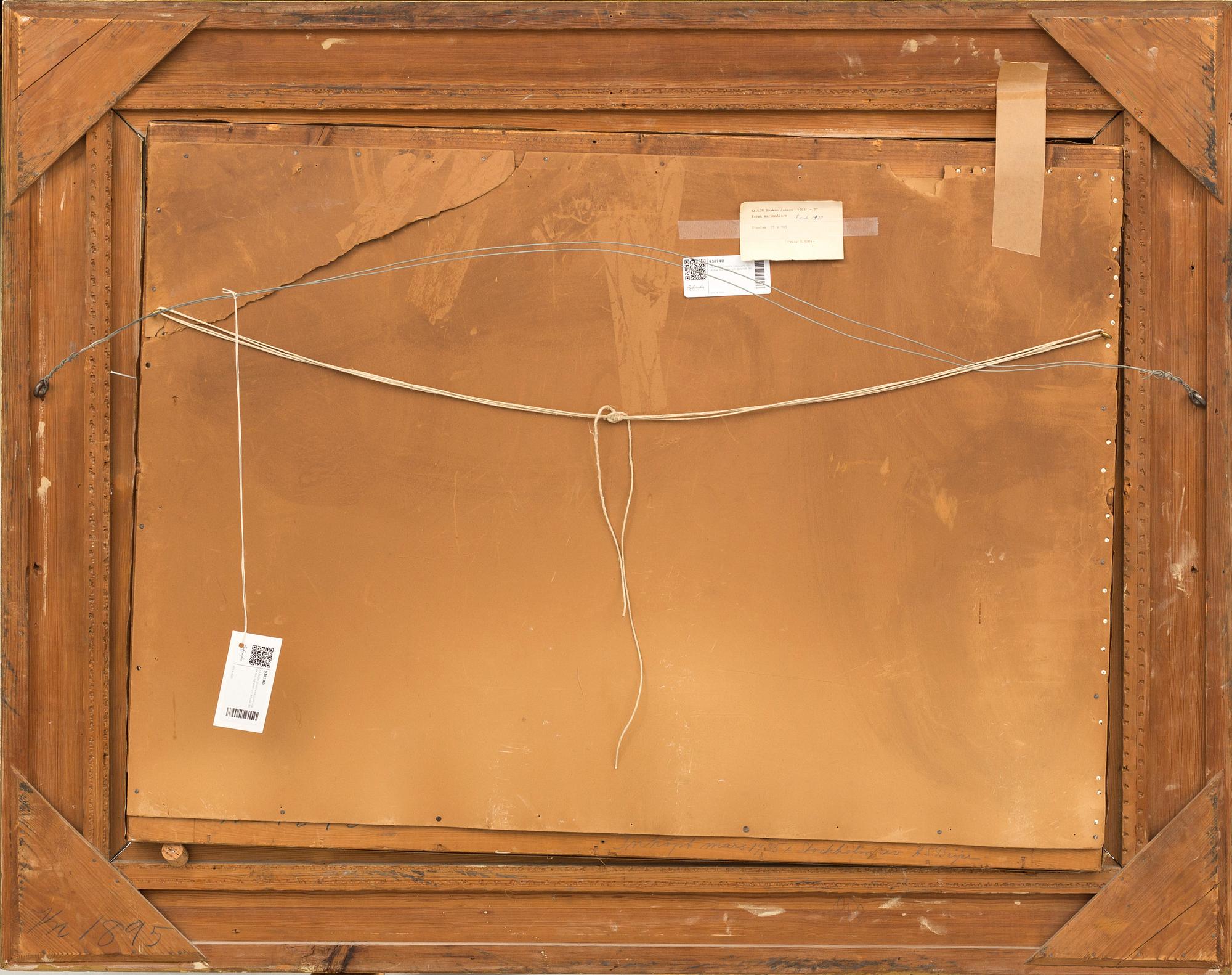 HAAKON JENSEN KAULUM, signed painting -90.