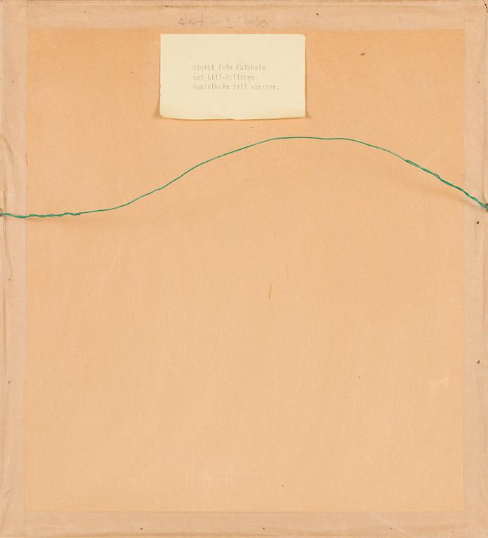 Margareta Ahlstedt-Willandt, Utsikt från Falkholm mot Lill-Pellinge. Hummelholm till vänster.