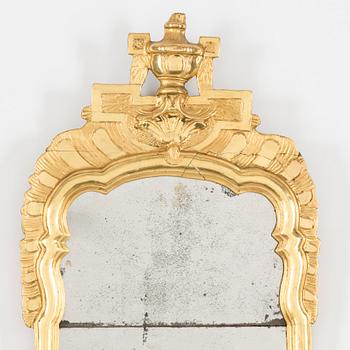 An end of the 18th century Gustavian mirror.