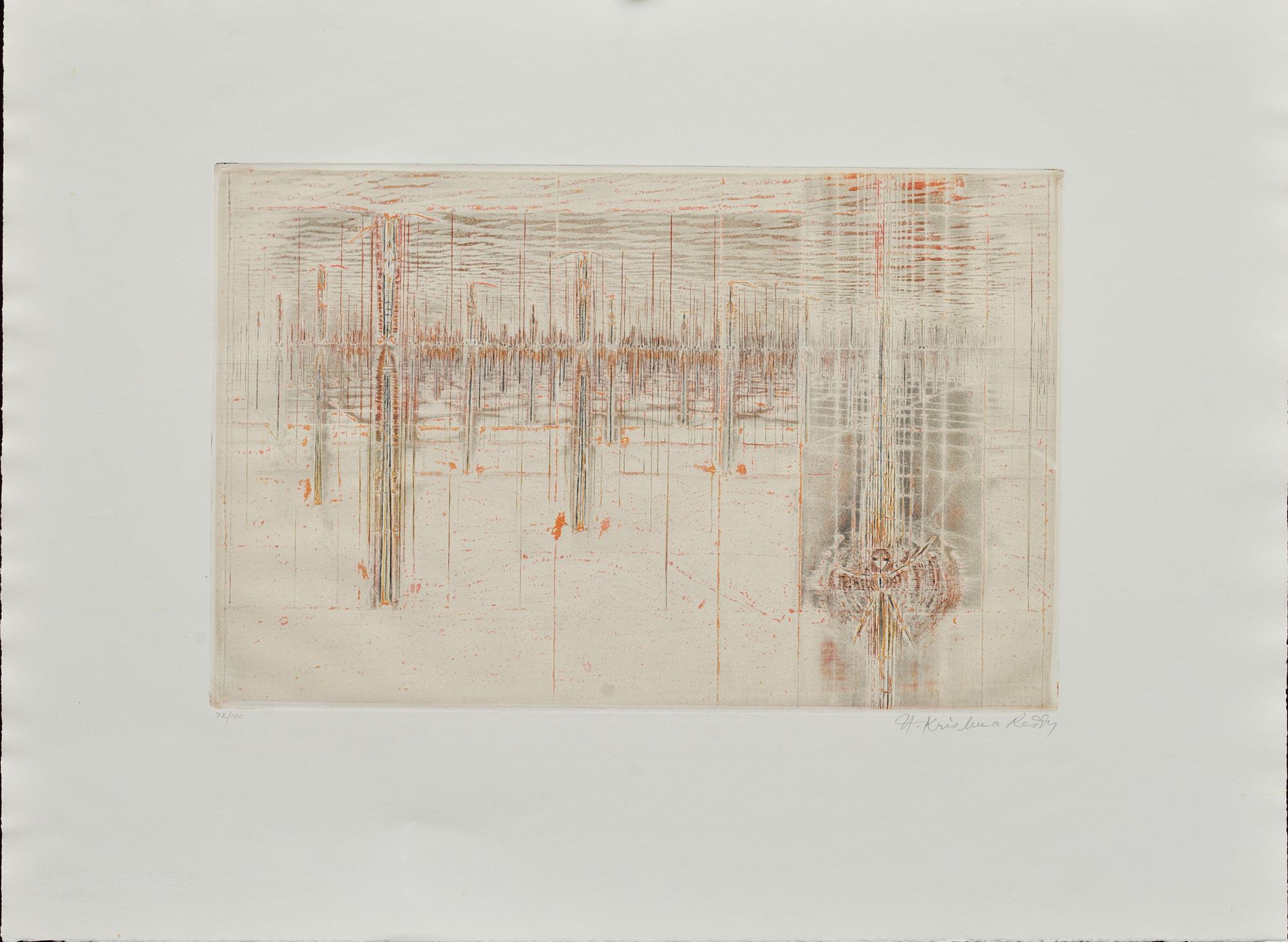 KRISHNA REDDY, färgetsning, signerad och numrerad 72/100.