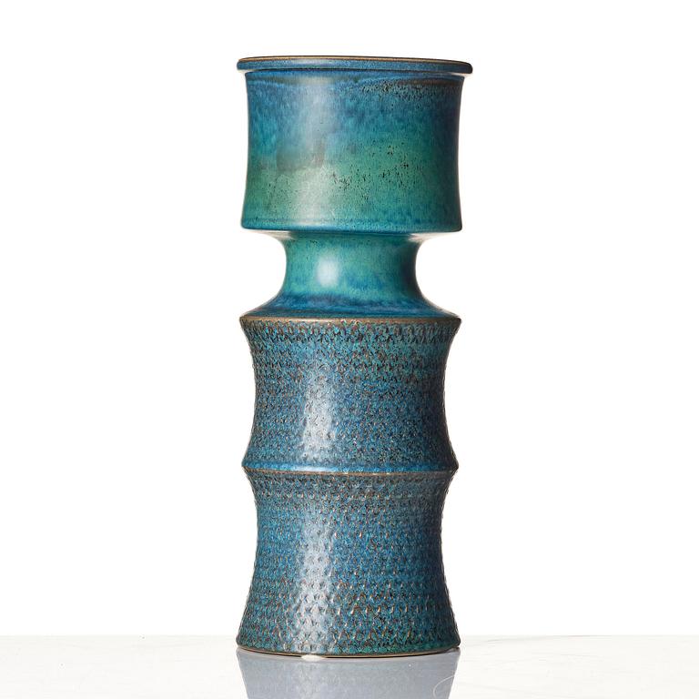 Stig Lindberg, a stoneware vase, Gustavsberg Studio, Sweden, 1969.