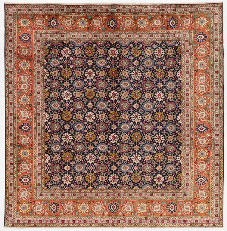Carpet, Tabriz, approx. 300 x 295 cm.