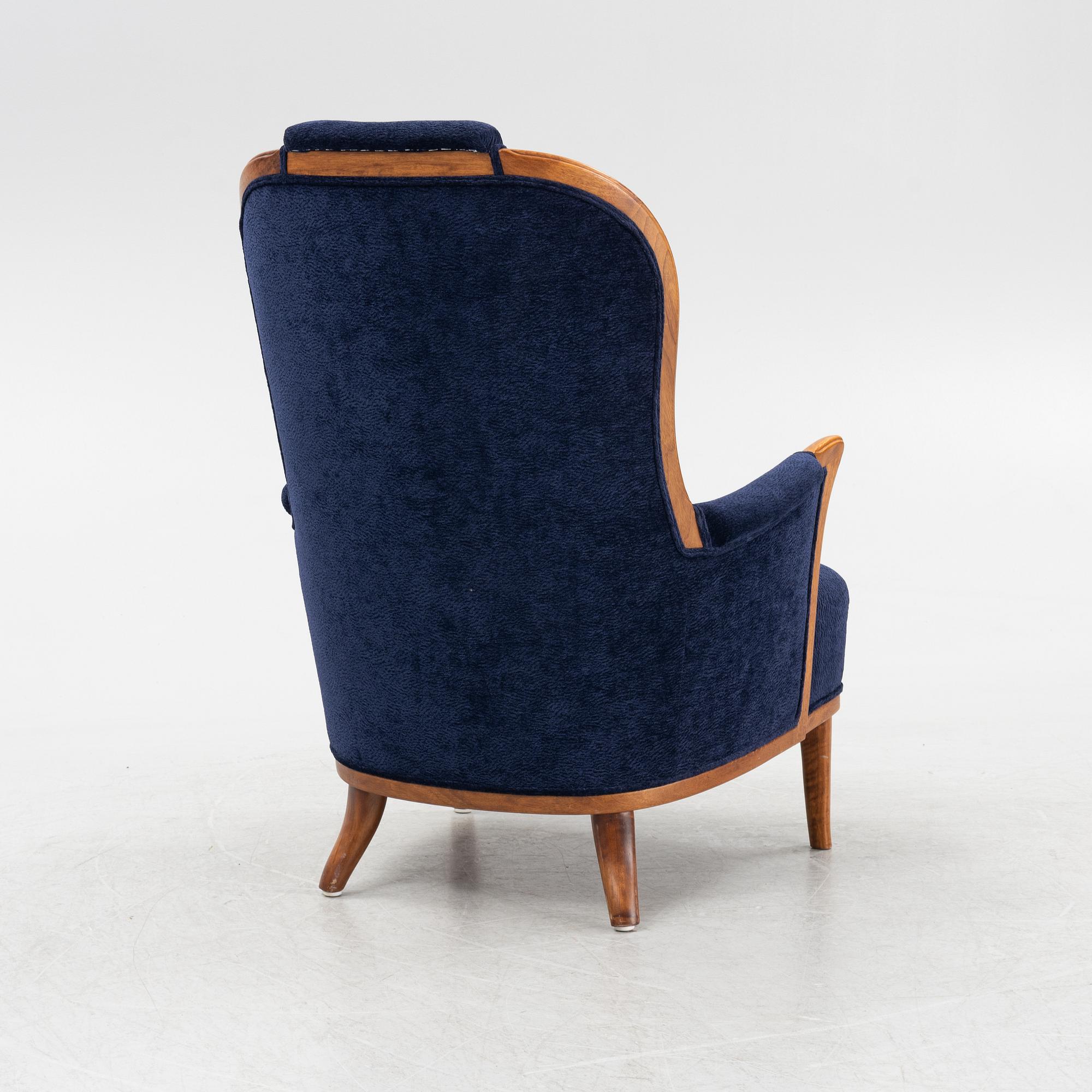 Carl Malmsten, a 'Vår fru' armchair, O.H. Sjögren, second half of the 20th Century.
