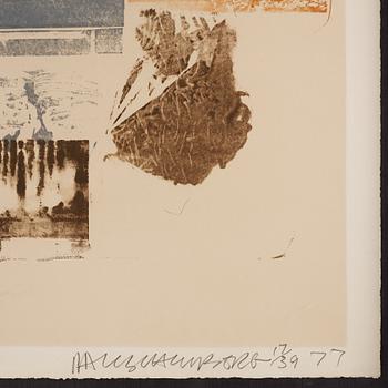 Robert Rauschenberg, färglitografi. Signerad och numrerad 17/39.