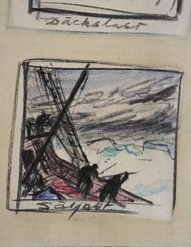 Gösta Werner, Marine motif.