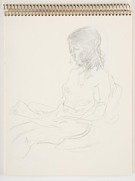 Lotte Laserstein, Sketchbook with approximately 42 drawings, of which 1 is signed.