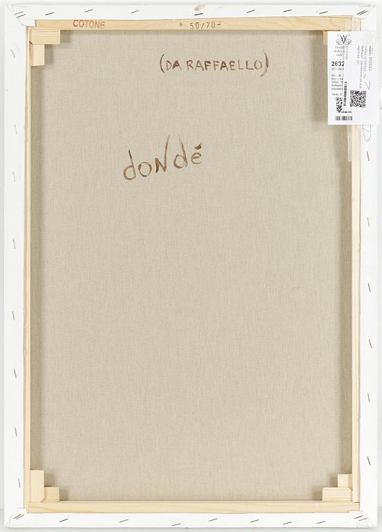 DANIELE DONDE, "Da Raffaelo", blandteknik på duk, signerad.