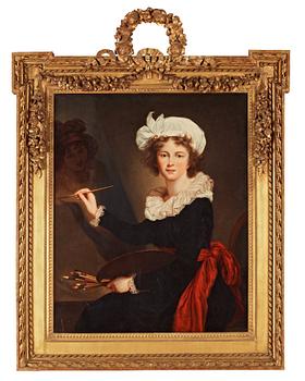 516. Elisabeth Vigée-Lebrun After, Self portrait by the easel.