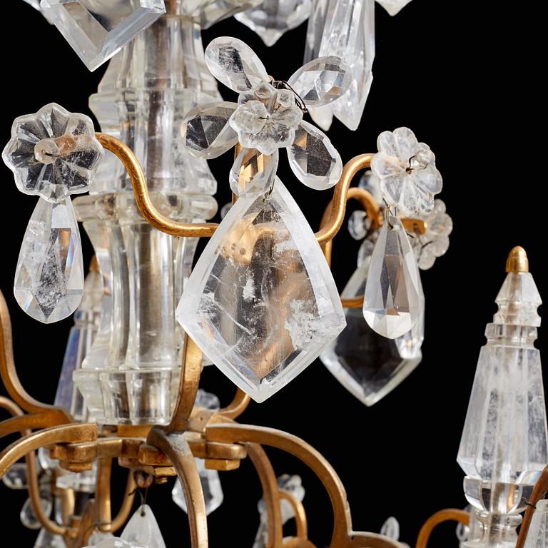A French 19th century twelve-light chandelier.