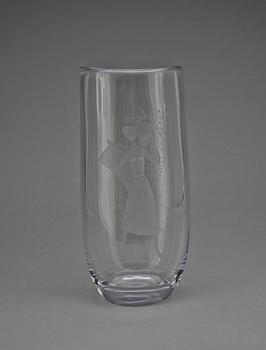 VAS, glas, Sven Palmqvist, Orrefors, 1900-talets mitt.
