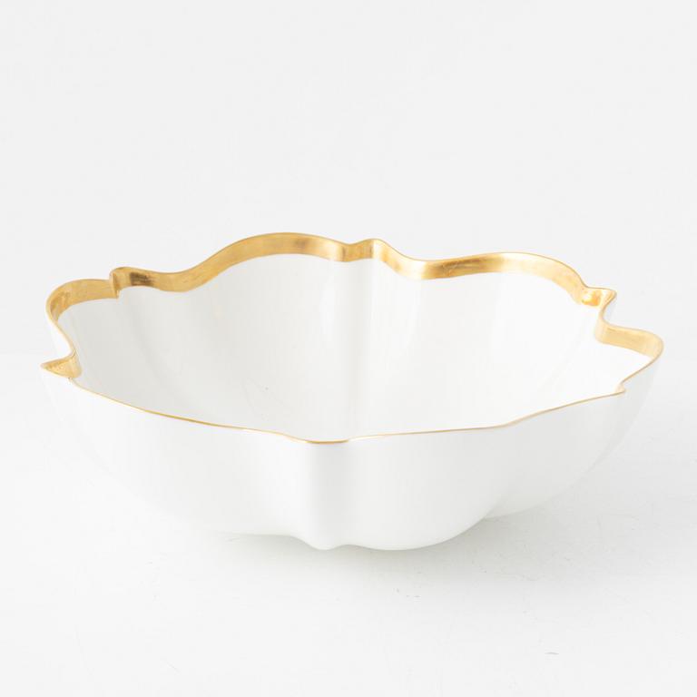 Karin Björquist, skålar, 3 st, benporslin, "Nobel", Rörstrand.