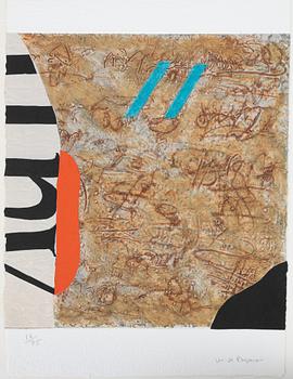 Max Papart, portfolio with 3 etchings in colour, 1977, signed 16/75.