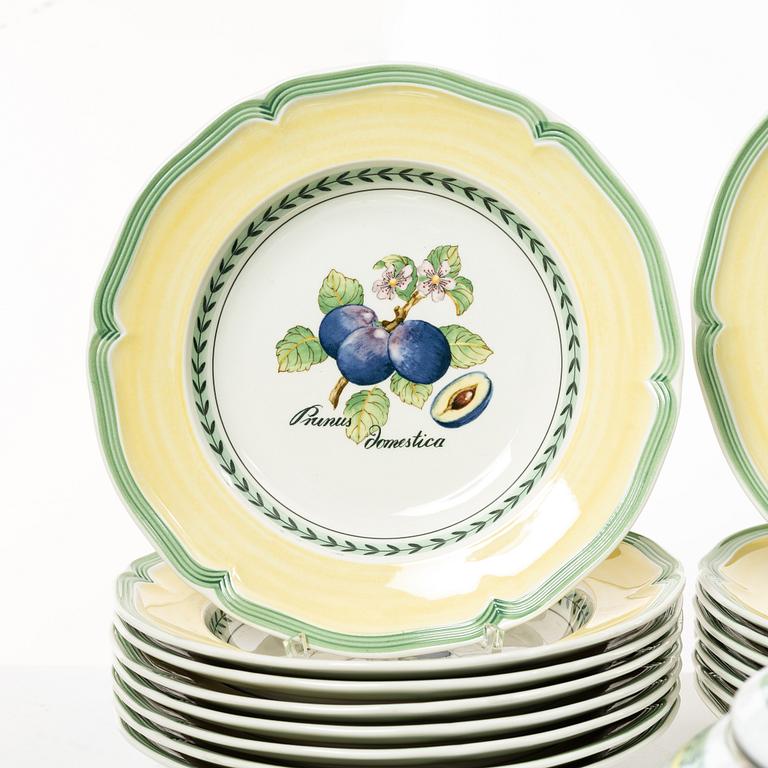 Servis, 29 delar, porslin, "French Garden Fleurence", Villeroy Bosch, Tyskland.