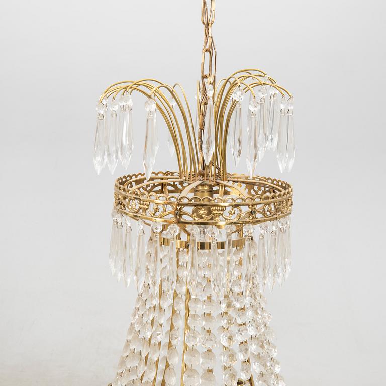 An Empire style chandelier 20th century.
