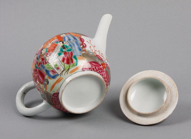 TEKANNA, porslin, Qianlong, Kina 1700-tal.