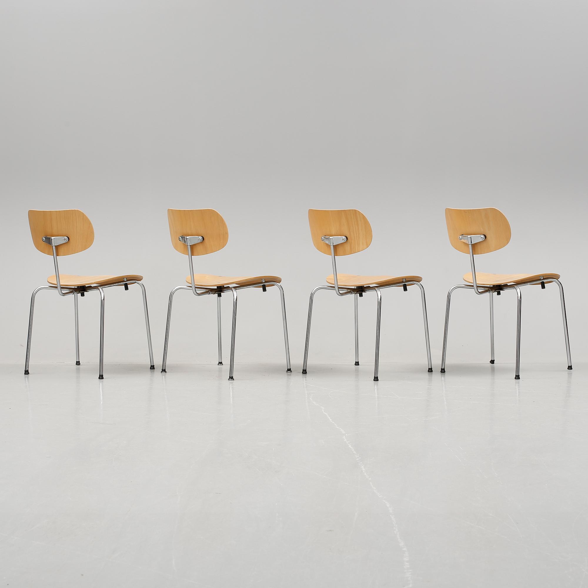 STOLAR, 4st, SE 68, Egon Eiermann för Wilde & Spieth, 1950/60-tal.