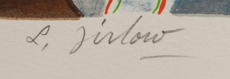 BOK, "Lennart Jirlow - Målaren", samt litografi, signerad och numrerad 98/180,