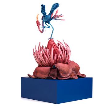 Nathalie Djurberg & Hans Berg, "One Last Trip to the Underworld (Strawberry Red and Blue)".