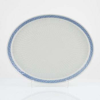 A 'Blue Vifte' porcelain dish, Royal Copenhagen, Denmark.