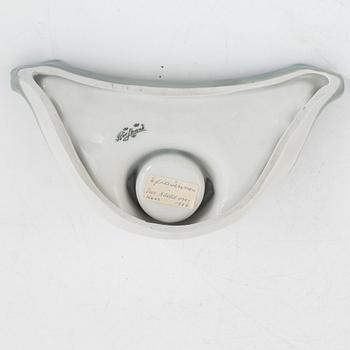 An Art Nouveau porcelain inkwell, Rörstrand, Sweden, early 20th century.