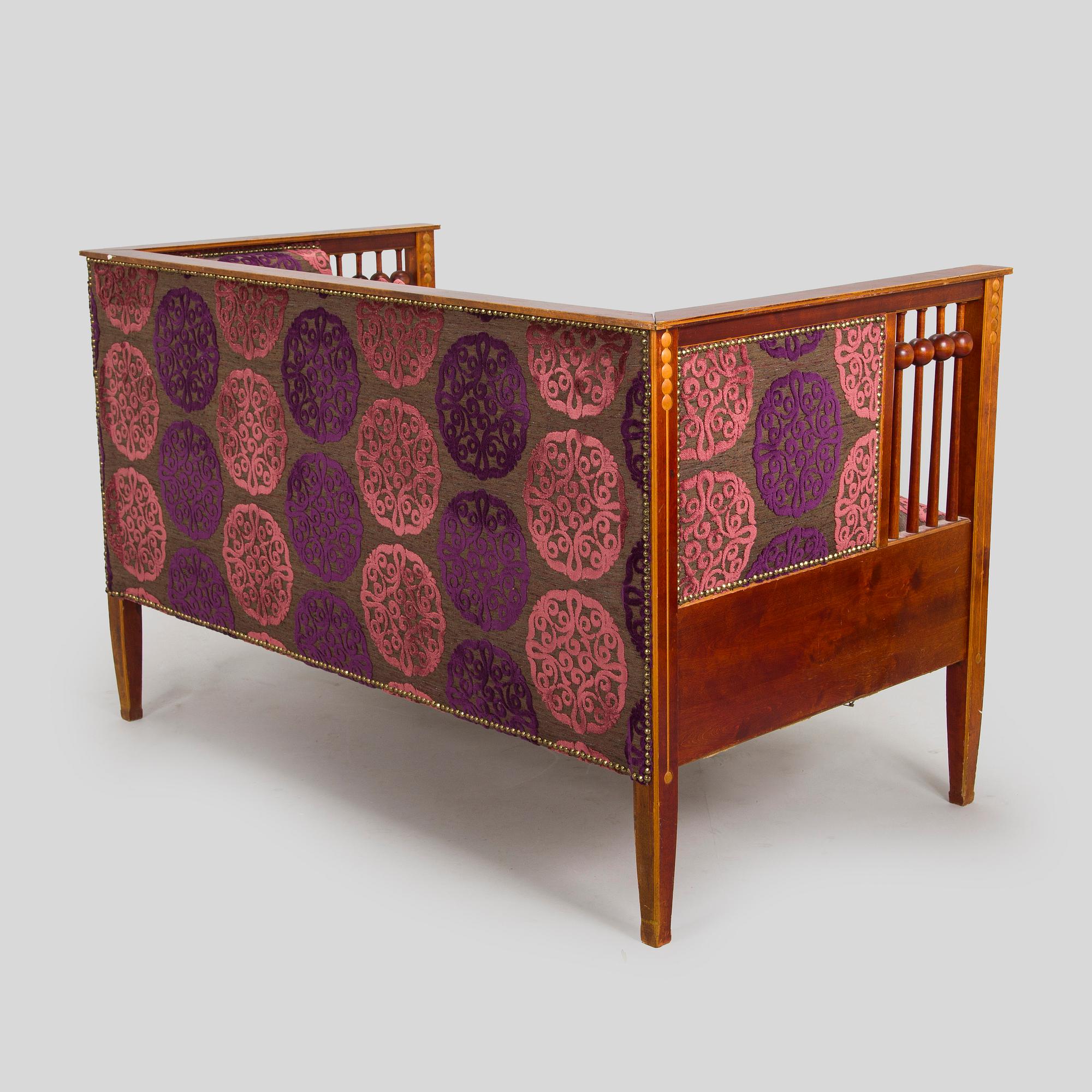 A 3-piece furniture suite, made to order for a private home, early 20th century.