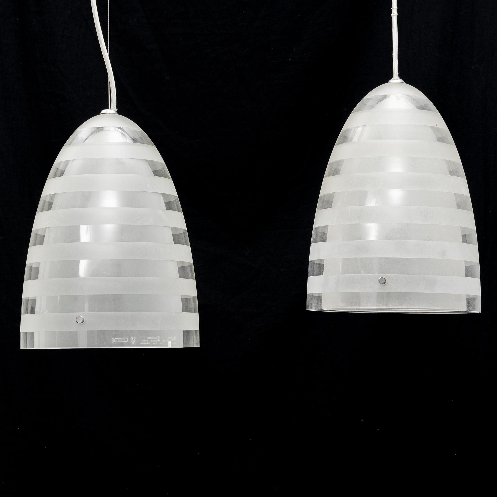 Louise Campbell, a pair of "Campbell" ceiling lamps, Louis Poulsen, Denmark.