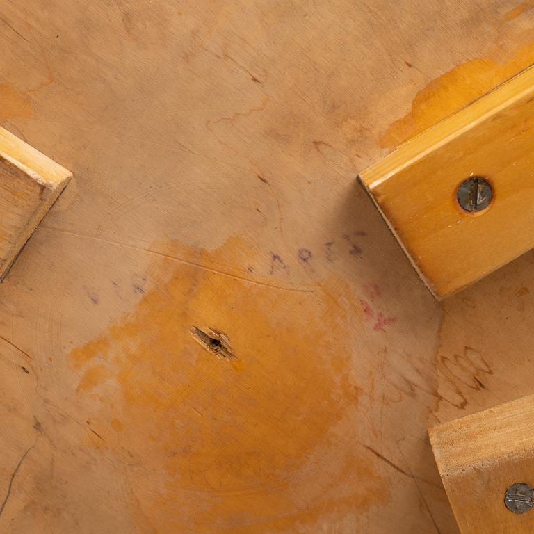 Alvar Aalto, four birch modell 66 children's chairs, Artek, Finland.