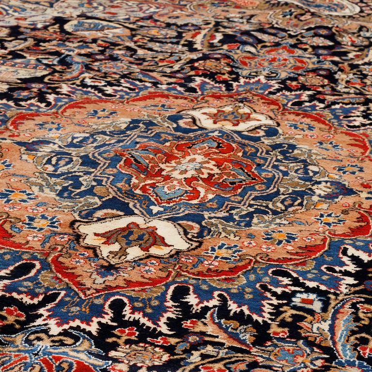 A Kashmar rug, 383 x 300 cm.