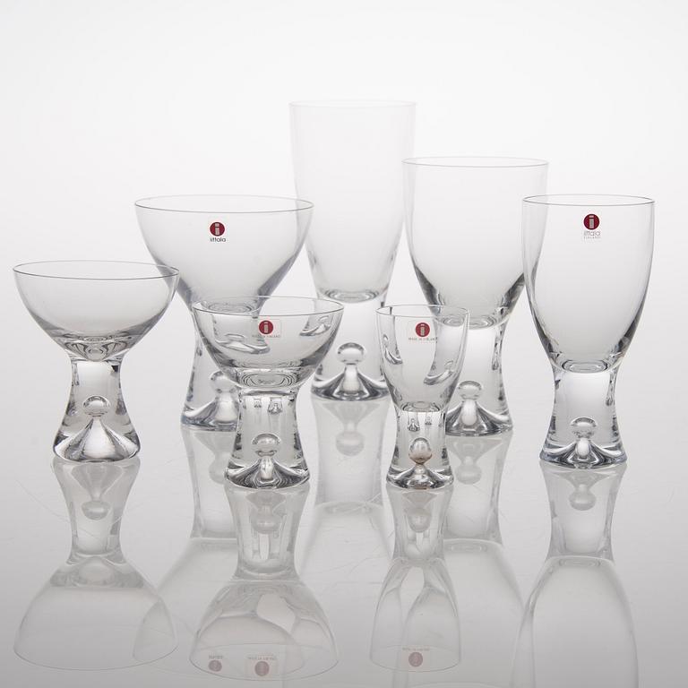 A 124-piece set of 'Tapio' glassware for Iittala.