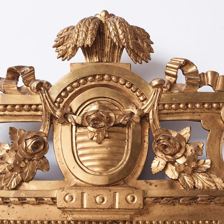 Spegel, av Nils Meunier 1784 (mästare i Stockholm 1754-97), Gustaviansk.