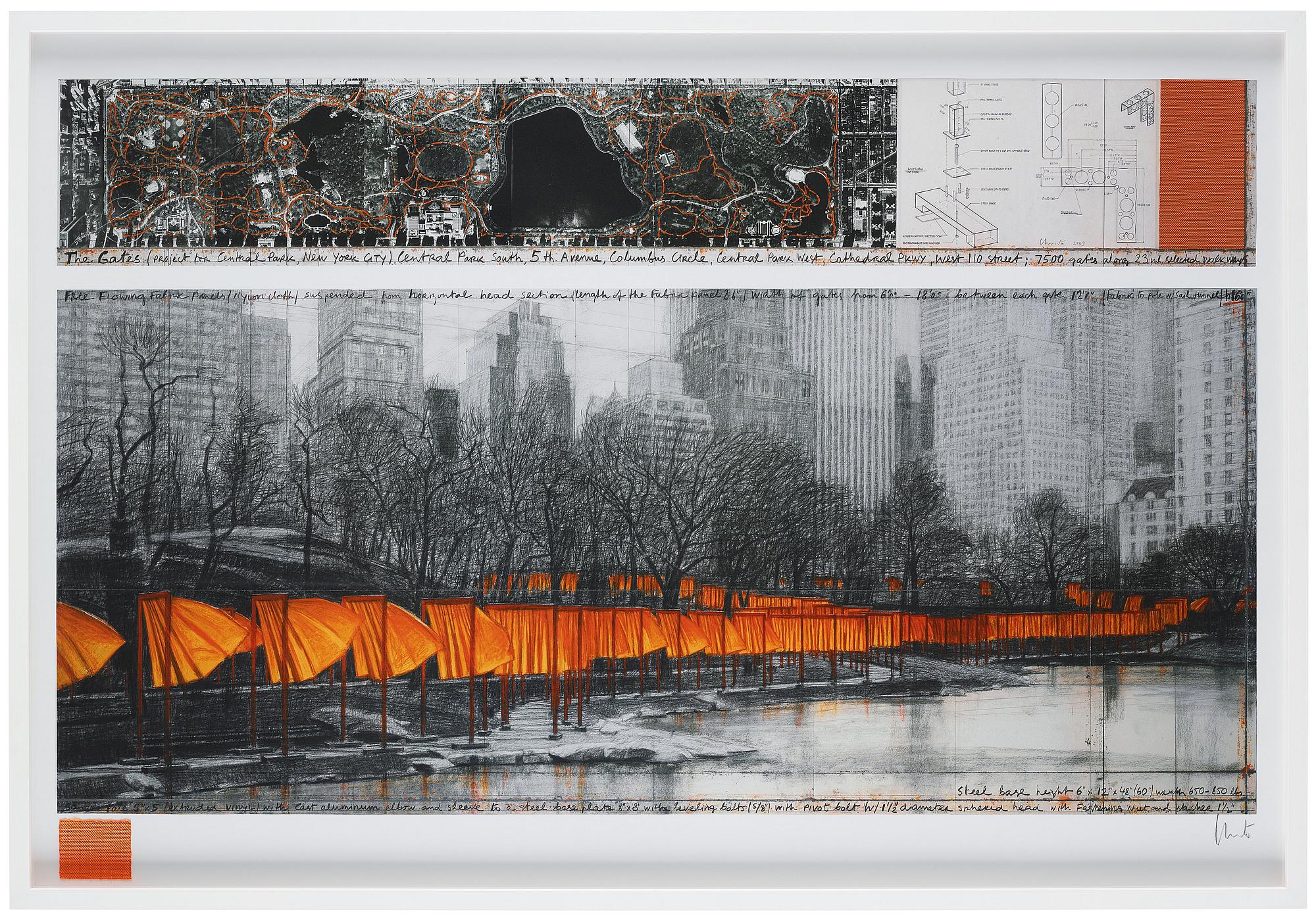 Christo & Jeanne-Claude, "The Gates, Central Park, New York.".