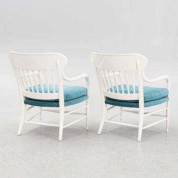 Armchairs, a pair, OPE Möbler, second half of the 20th century.