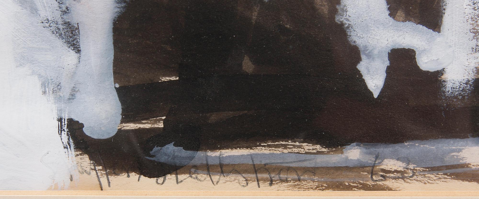 STAFFAN HALLSTRÖM, akvarell, sign o dat -63.