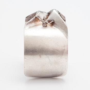 Björn Weckström, Armband "Mannen från Merkurius", sterling silver. Lapponia 1970.