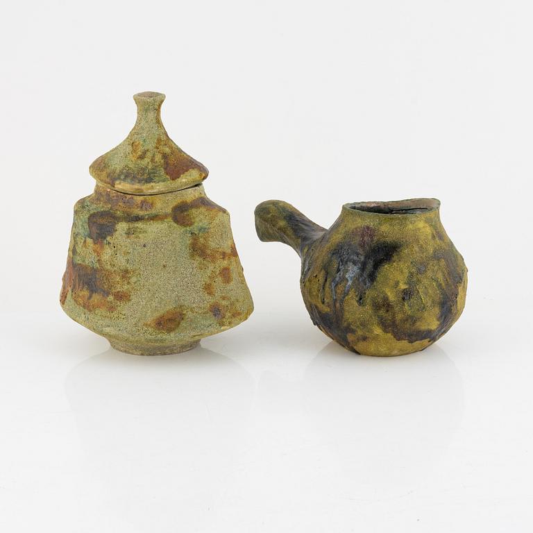 Nino Caruso, lockskål samt kanna, keramik, Italien, 1990-tal.