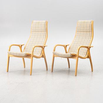 Yngve Ekström, fåtöljer, ett par, "Lamino", Swedese.