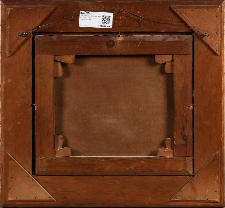 OIDENTIFIERAD KONSTNÄR, olja på duk, ej signerad, omkring år 1900.