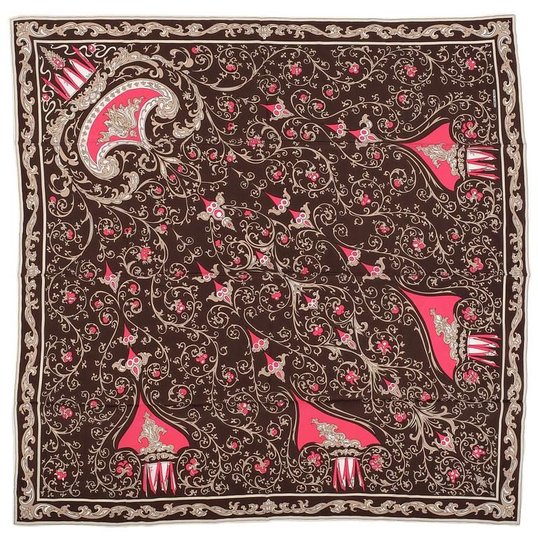 EMILIO PUCCI, a silk scarf.