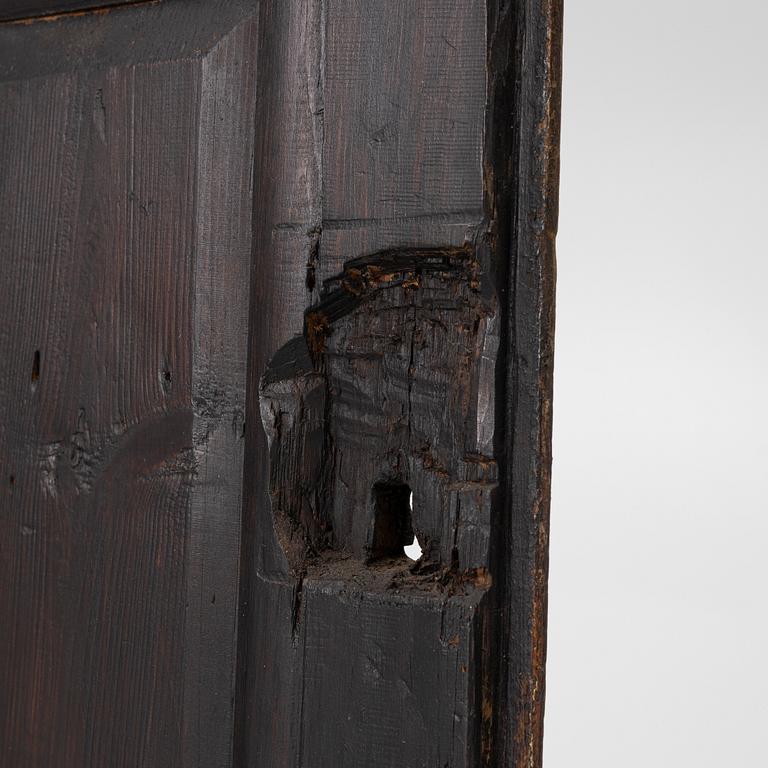 Hanging cabinet, folk art, 18th century.