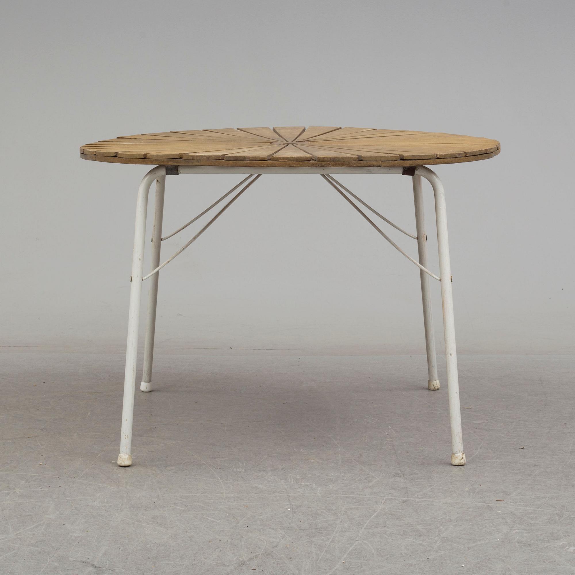 TRÄDGÅRDSBORD, 1900-talets andra hälft.
