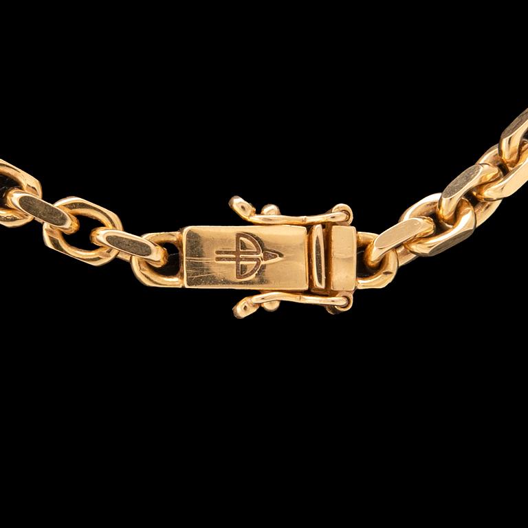 Halsband ankarlänk 18K guld Balestra Italien.