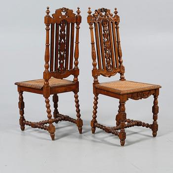 STOLAR, 6 st, nyrenässans, omkring sekelskiftet 1900.