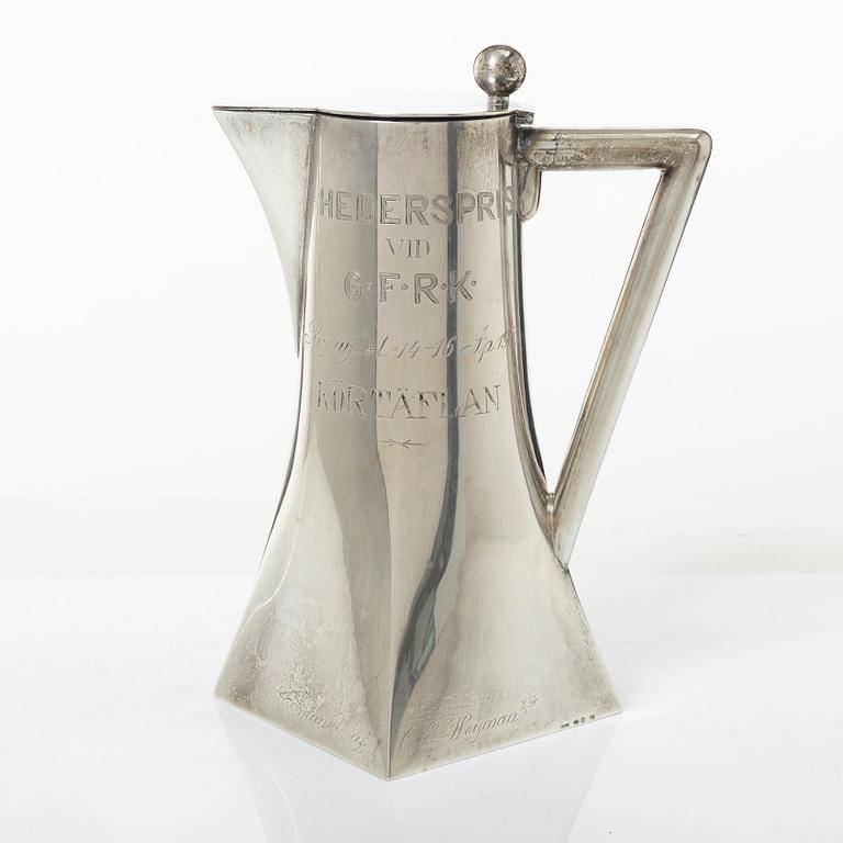 C.G. Hallberg, Kanna, silver, jugend, Stockholm 1904.